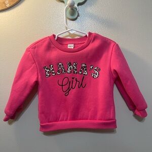 SHEIN Pink 'Mama's Girl' Sweatshirt